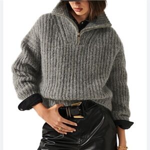 Calvin Klein Women's Mock Neck Logo Sweaters